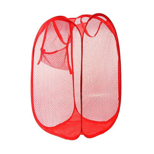 248 Laundry Hamper Mesh Fabric For Ventilation Foldable Storage Pop Up Clothes Basket Great Discount Now