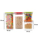 2568 Plastic Storage container Set with Opening Mouth 