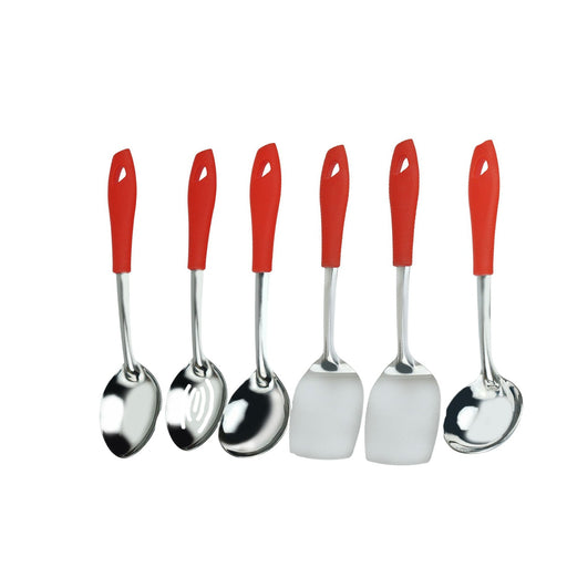 2701 6 Pc SS Serving Spoon stand used in all kinds of household and kitchen places for holding spoons etc. 