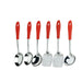 2701 6 Pc SS Serving Spoon stand used in all kinds of household and kitchen places for holding spoons etc. 