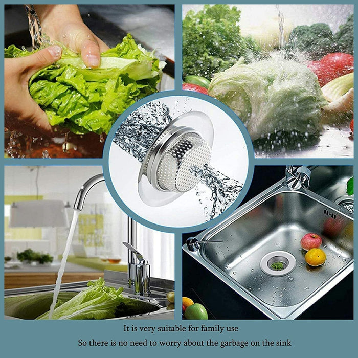 4748 Stainless Steel Sink/Wash Basin Drain Strainer (1Pc Only) 