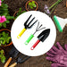 1768  Colorfull Garden Tool Set Set of 3Pc 