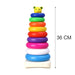 8015 Plastic Baby Kids Teddy Stacking Ring Jumbo Stack Up Educational Toy 9pc 