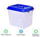 3718 Plastic Storage Container with Lid - 5.5kg 