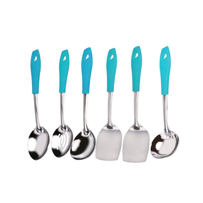 2701 6 Pc SS Serving Spoon stand used in all kinds of household and kitchen places for holding spoons etc. 