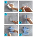 4762  Plastic Double Layer - Soap Stand, Holder, Wall Soap Box Sturdy Vacuum Dispenser Tray 