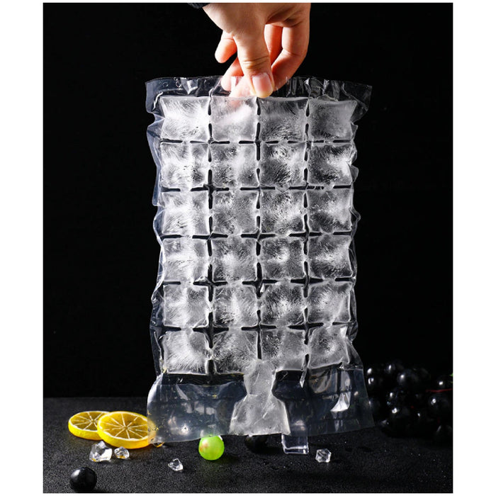 2905 Disposable Ice Cube Bags, Stackable Easy Release Ice Cube Mold Trays Self-Seal Freezing Maker,Cold Ice Pack Cooler Bag for Cocktail Food Wine 