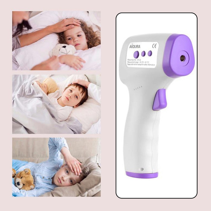 6069 Infrared Thermometer Non Contact IR Thermometer Forehead Temperature Gun 