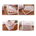 2645 24 Grids Plastic Egg Box Container Holder Tray for Fridge with Lid for 2 Dozen Egg Tray 