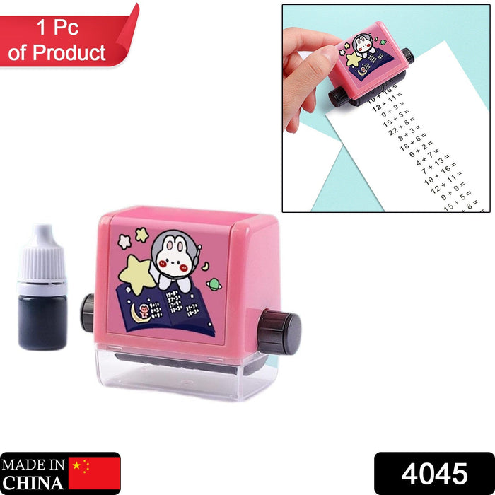 4045 Roller Digital Teaching Stamp, Addition and Subtraction Roller Stamp 