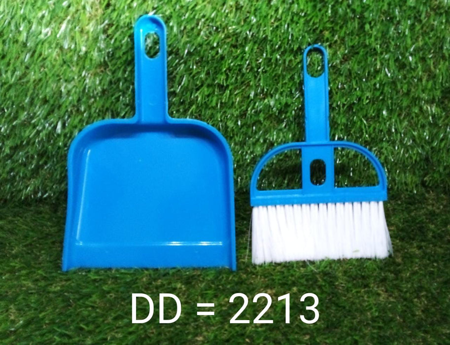 2213 Mini Dustpan with Brush Broom Set for Multipurpose Cleaning - 2 pcs 