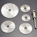 408 -6pcs Metal HSS Circular Saw Blade Set Cutting Discs for Rotary Tool Great Discount Now