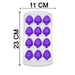 4869 12Cavity Mix design Ice Trays with Lid for Freezer with Easy to Release Flexible Silicone shape ice cavity. 