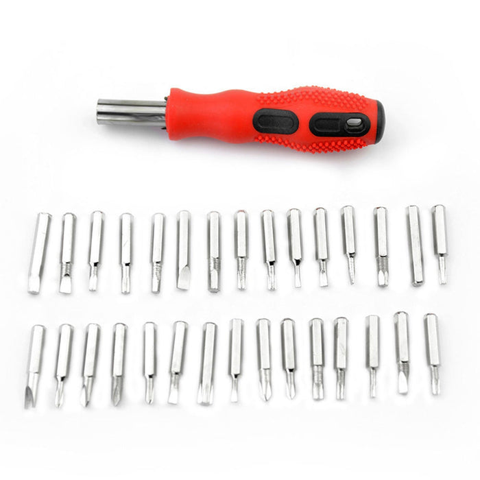 9110 (SET OF 4PC) SCREWDRIVER SET, STEEL 31 IN 1 WITH 30 SCREWDRIVER BITS, PROFESSIONAL MAGNETIC DRIVER SET 