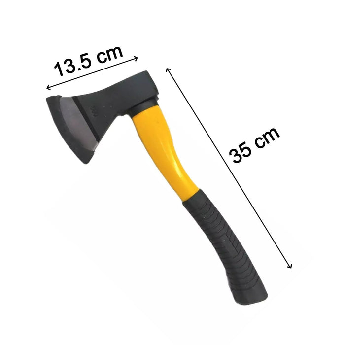 0641A Fiberglas's Body Rubberised Handle Wood Cutting Axe 