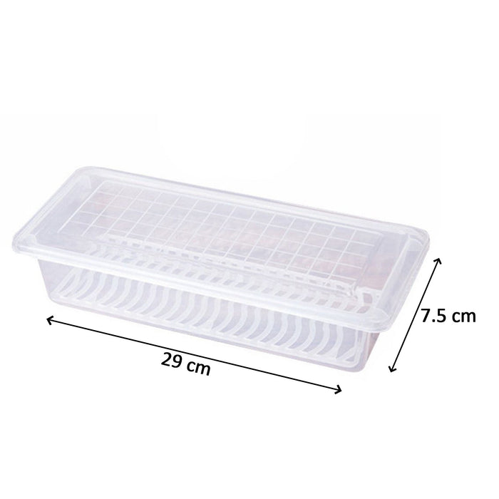 2628 Food Storage Container with Removable Drain Plate and Lid 1500 ml (Pack of 2Pc) 