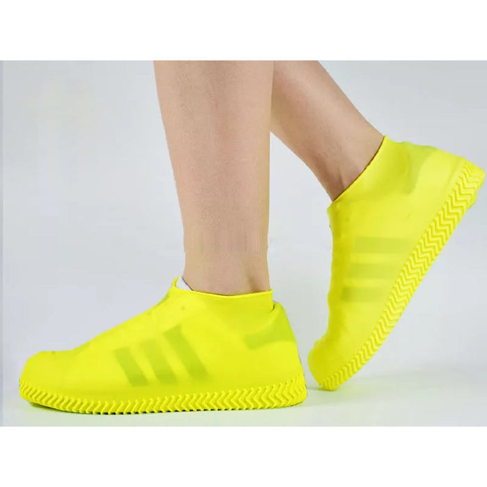 4867A NON-SLIP SILICONE RAIN REUSABLE ANTI SKID WATERPROOF FORDABLE BOOT SHOE COVER (MEDIUM) 