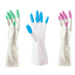 4934 Reusable Rubber Latex PVC Flock lined Elbow Length Hand Gloves cleaning gloves 