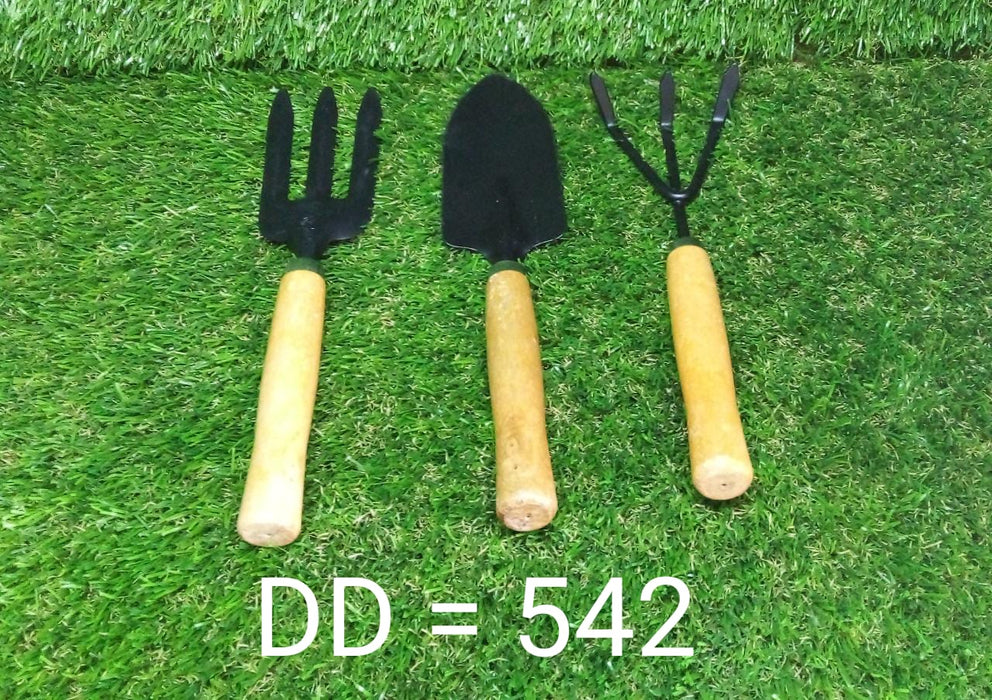 542 Gardening Tools - Hand Cultivator, Small Trowel, Garden Fork (Set of 3) Great Discount Now