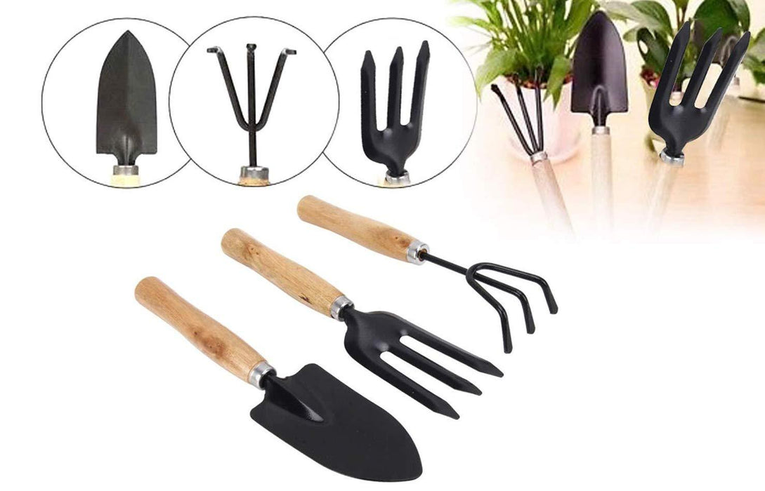 542 Gardening Tools - Hand Cultivator, Small Trowel, Garden Fork (Set of 3) Great Discount Now