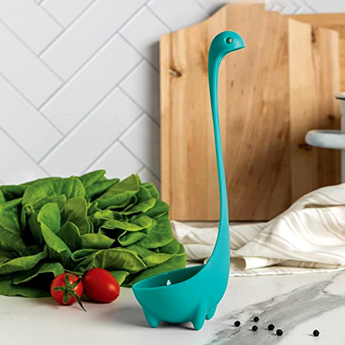 5871  Soup Spoon Creative Long Handle Standing Loch Ness Monster Colander Spoon Dinnerware Cooking Tools Kitchen Accessories Great Discount Now