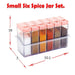 122 Plastic Spice Jars (6 pcs, 14x22x8cm, Multicolour) 