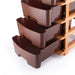 1151 5tier Plastic Modular Drawer System For Multiple Use (Brown colour) 