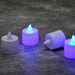 6634 Blue Flameless LED Tealights, Smokeless Plastic Decorative Candles - Led Tea Light Candle For Home Decoration (Pack Of 24) 