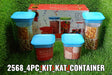 2568 Plastic Storage container Set with Opening Mouth 