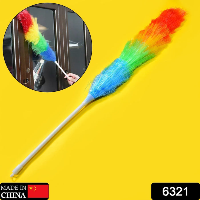 6321 Colorful Feather Duster | Microfiber Duster for Cleaning | Dusting Stick | Dusting Brush 