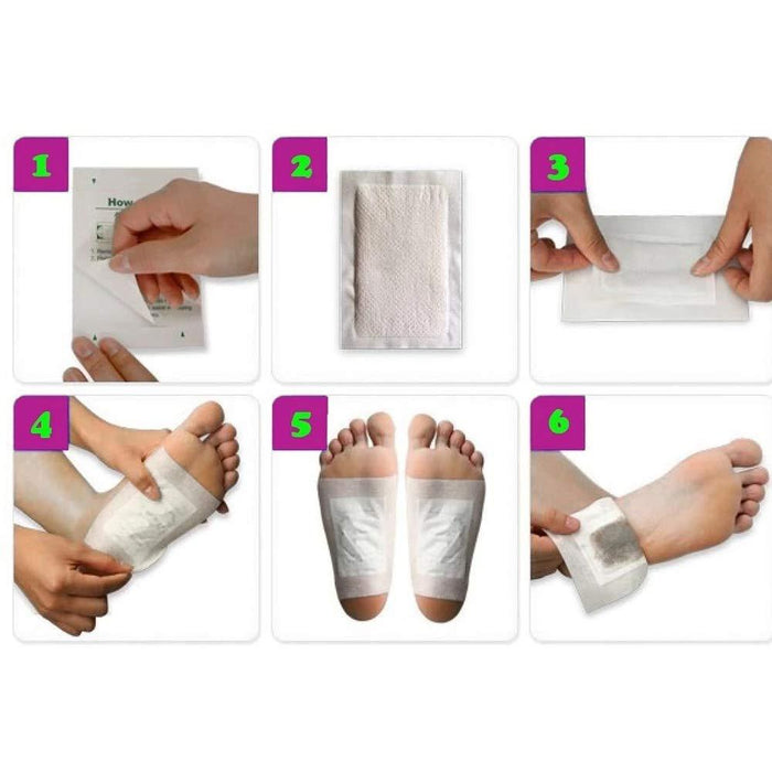 644 kinoki Cleansing Detox Foot Pads, Ginger & salt Foot Patch -10pcs (Free Size, White) Great Discount Now