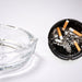 4063 Glass Brunswick Crystal Quality Cigar Cigarette Ashtray Round Tabletop for Home Office Indoor Outdoor Home Decor 