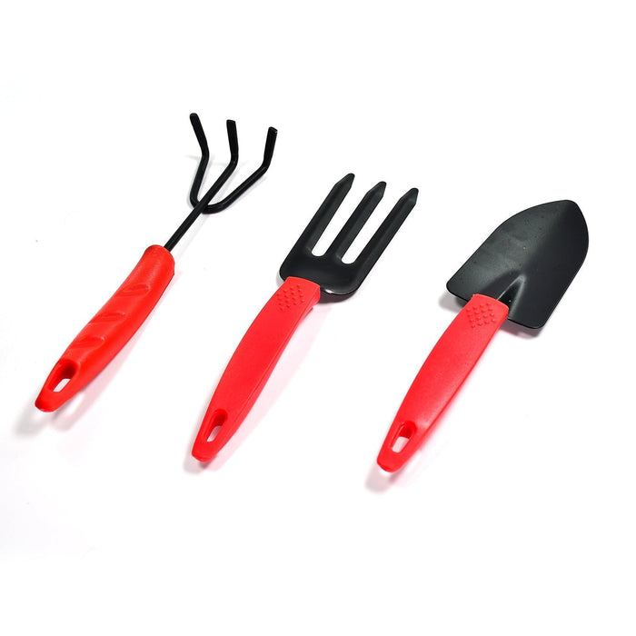 9070 3pcs Small sized Hand Cultivator, Small Trowel, Garden Fork 