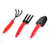 9070 3pcs Small sized Hand Cultivator, Small Trowel, Garden Fork 