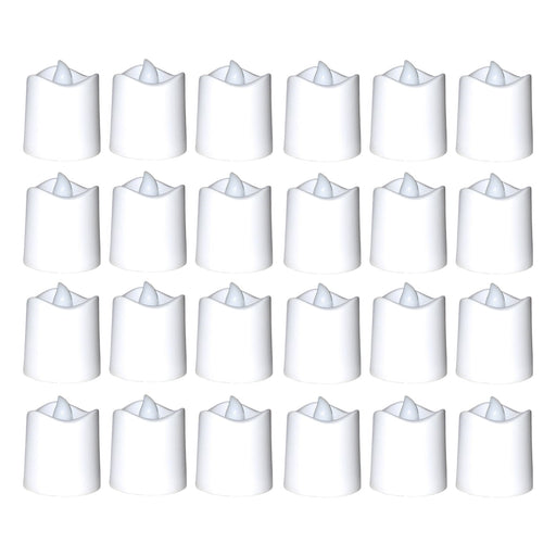 7221 Festival Decorative - LED Tealight Candles (White, 24 Pcs) 