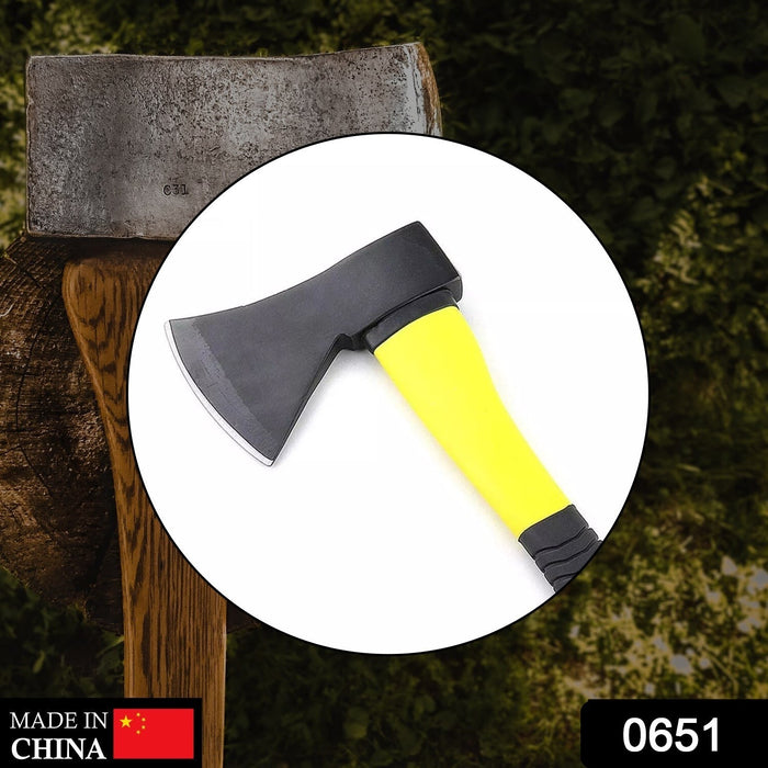 0651 Fiberglas's Body Rubberised Handle Wood Cutting Axe