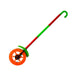 4435 Plastic Single Wheel Push Run toy with handle and two lights on wheel. push toy for Kids. 