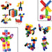 3912 60 Pc Cube Blocks Toy used in all kinds of household and official places specially for kids and children for their playing and enjoying purposes. 