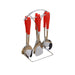 2701 6 Pc SS Serving Spoon stand used in all kinds of household and kitchen places for holding spoons etc. 