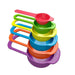 0811A Plastic Measuring Spoons for Kitchen (6 pack) 