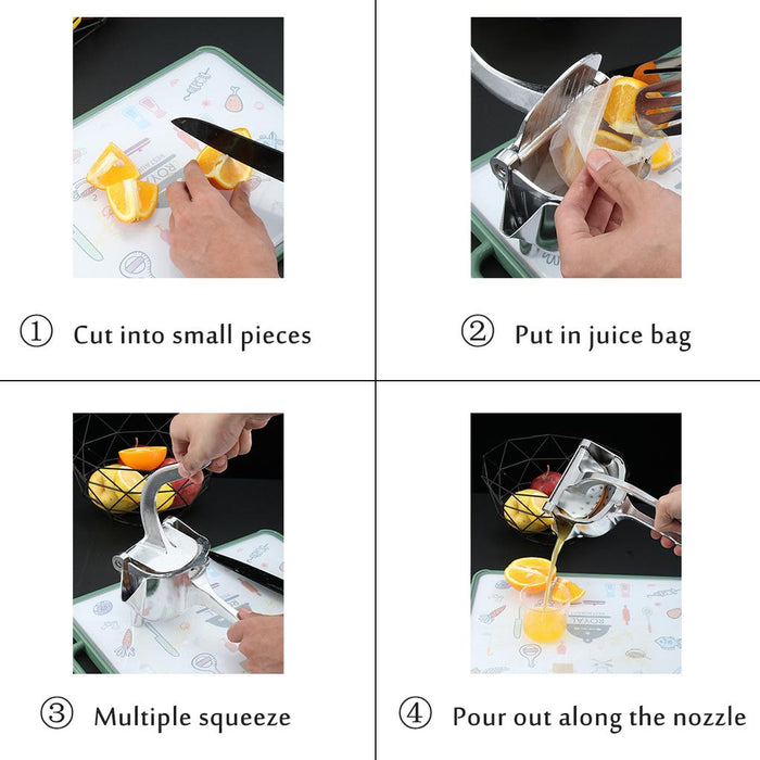 2445 Manual Aluminium and Plastic Fruit Press Juicer 