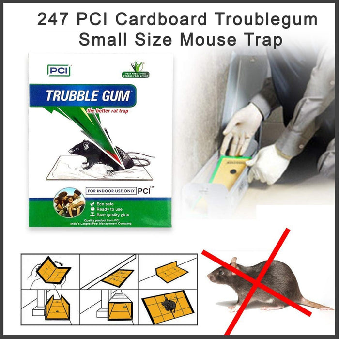 247 PCI Cardboard Troublegum Small Size Mouse Trap-1pc 