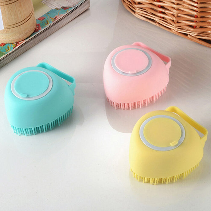 6424 Silicon Massage Bath Brush Hair, Scalp & Bathing Brush For Cleaning Body 