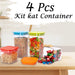 2568 Plastic Storage container Set with Opening Mouth 