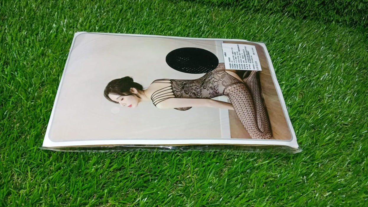 1486A Women Fishnet Sheer Breathable Full Body Stocking Lingerie 