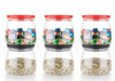 2286 Matka Shaped Jar with Air Tight & Leak Proof Lid (Multicolour) (Set of 6) (900Ml) 